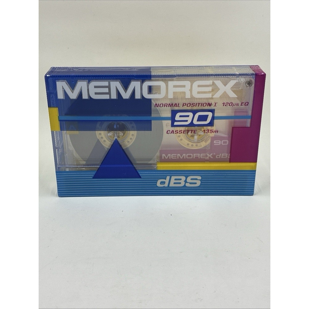 1 Memorex DBS 90 NEW Blank Sealed Audio Cassette Tape Normal Position I  Bias